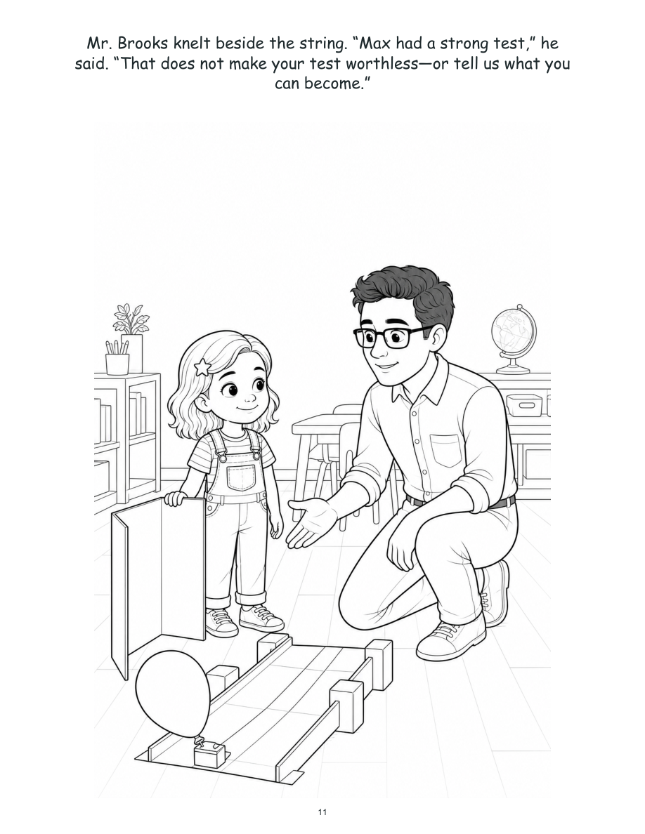 Ava and the Balloon Rocket Challenge - Digital Story-Color Book