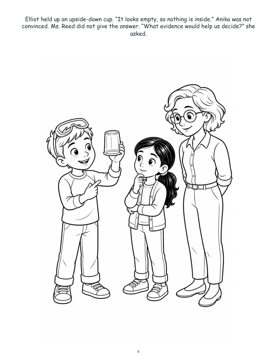 Elliot and the Invisible Air Lab - Digital Story-Color Book