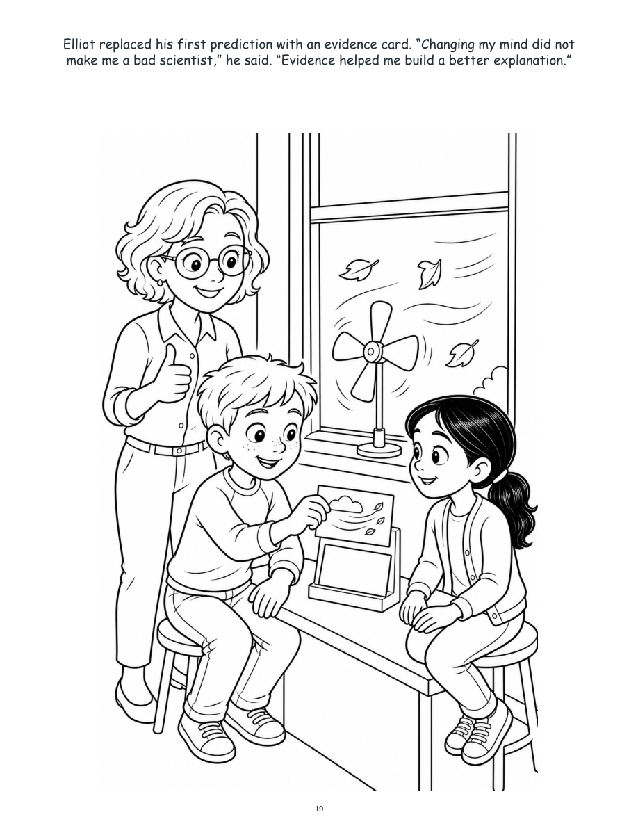 Elliot and the Invisible Air Lab - Digital Story-Color Book