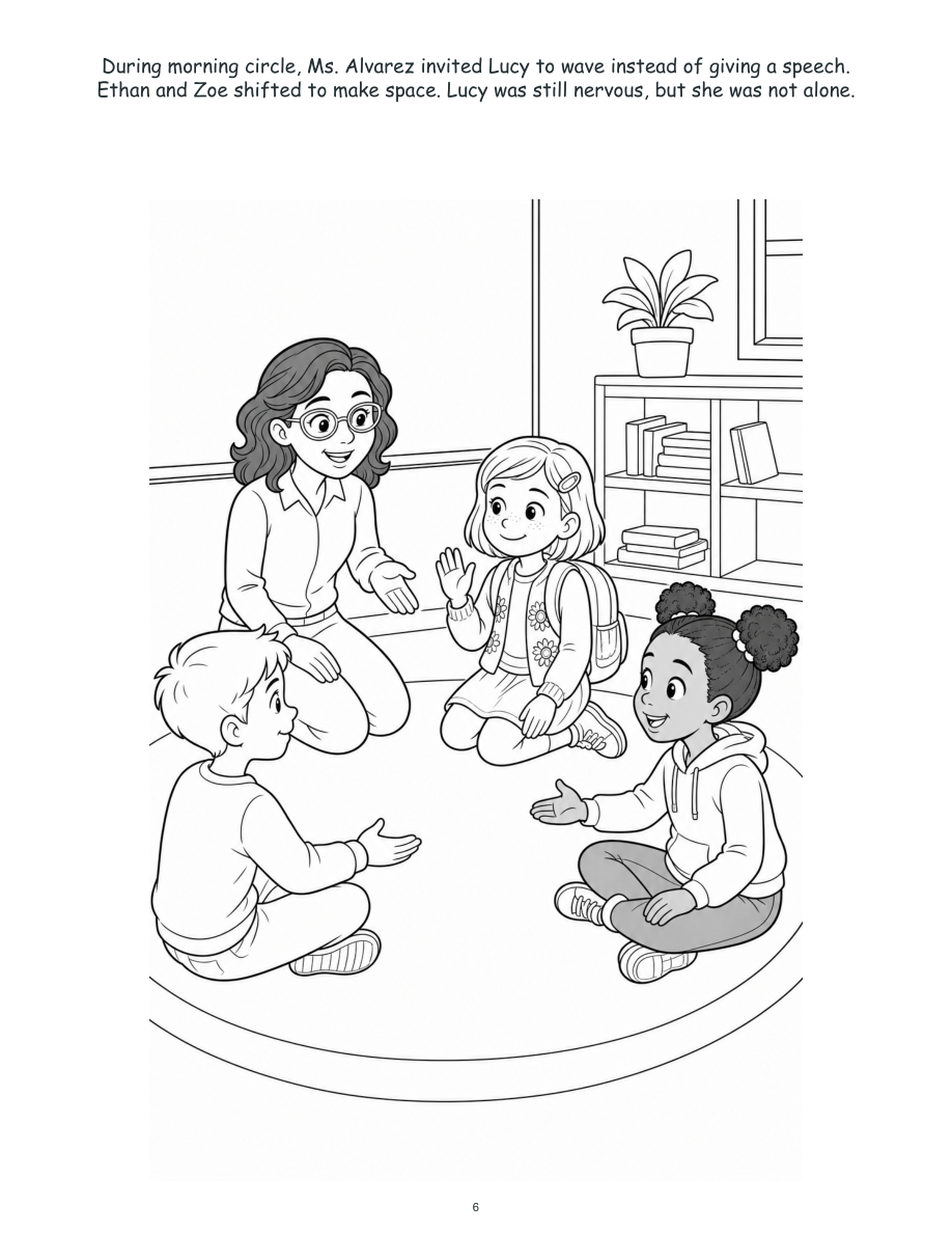 Lucy and the Friendship Trail - Digital Story-Color Book