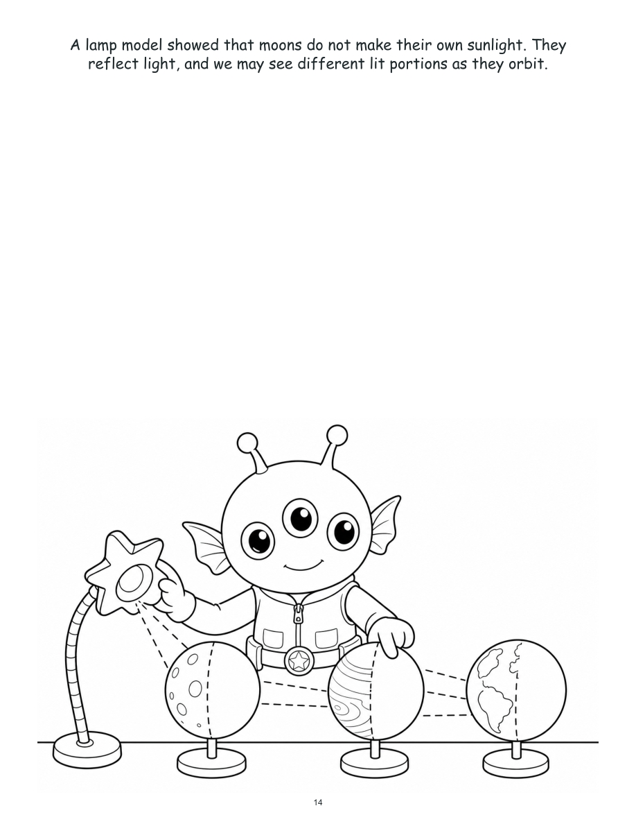 Nova from the Little Blue Moon - Digital Story-Color Book