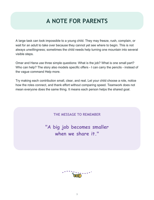 Omar and the Ants' Mighty Trail — Digital Story-Color Book